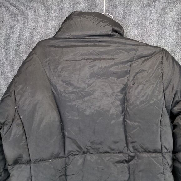 Steve & Barry's Double Down Puffer Jacket Womens Size L Black Full Zip #961124 - Picture 9 of 14